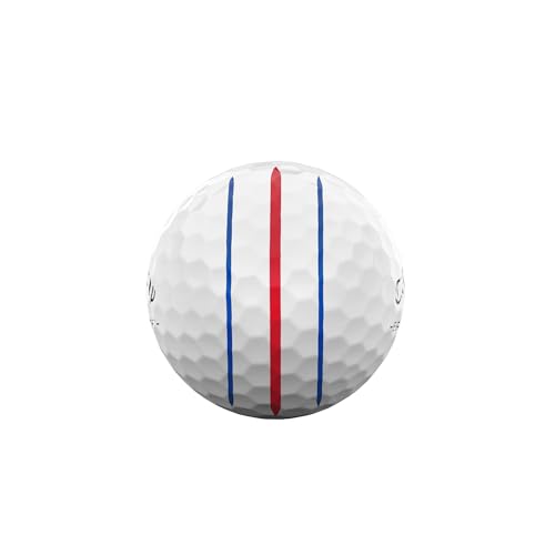 キャロウェイ(Callaway) ゴルフボール ERC SOFT 25 TRIPLE TRACK 1ダース(12個入り) 3ピース構造 トリプル・トラック ホワイト 中間 画像