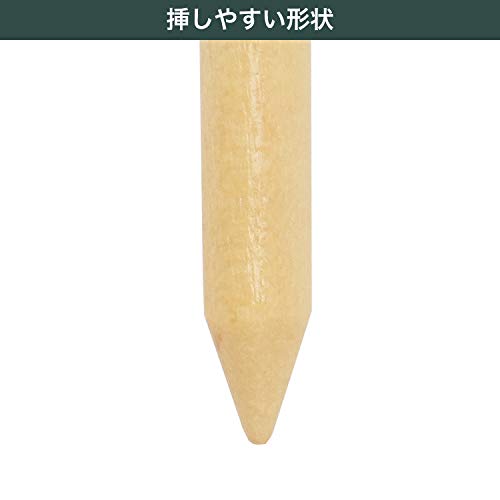 Tabata(タバタ) ゴルフ ティー 木製 ウッドティー ウッド 大容量 ゴルフティー ニス ロング ロングティー 70mm 60本入り OEM TEEAZNNL 中間 画像