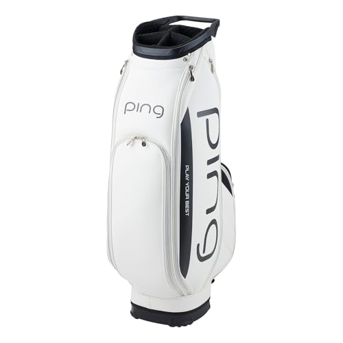 ピン(ping) COOL 38301 レディース クール シリーズ キャディバッグ CB-L2501 9型 口枠5分割 (WHITE 38301-01) 最後 画像