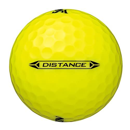 DUNLOP ダンロップゴルフボール SRIXON DISTANCE9 2022年モデル 1ダース(12個入り) パッションイエロー 中間 画像