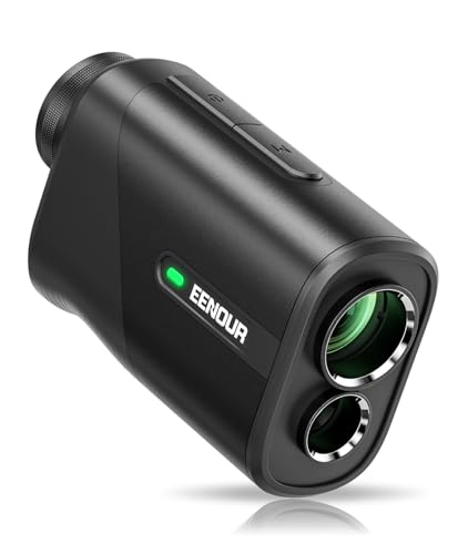 EENOUR ゴルフレーザー距離計 U1000PRO+ ミニ 3点間測定 最速0.04S測定 OLED赤緑表示 高透過レンズ 1093yd対応 超小型 高低差測定ON/OFF ピンロック 競技対応 距離計測器 Mini 超軽量 127g 6倍望遠 振動機能 水平測定 充電式 IP54 防塵防水 専用ケース付き(ブラック) 画像1