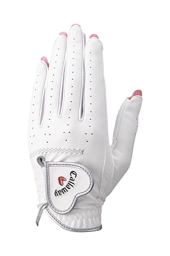 キャロウェイ(Callaway) グローブ NAIL DUAL WMS WHT L 25 (L: 20cm~21cm 両手用) ホワイト レディス 画像1