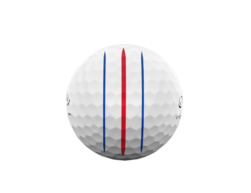 キャロウェイ(Callaway) ゴルフボール CHROME TOUR TRIPLE DIAMOND 25 TRIPLE TRACK 1ダース(12個入り) 4ピース構造 トリプル・トラック ホワイト 中間 画像