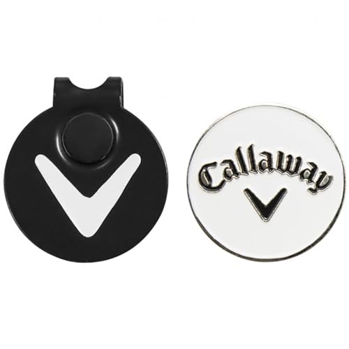 キャロウェイ(Callaway) ゴルフ マーカー マグネット ハットクリップ & ボールマーカー ホワイト 1枚目 画像