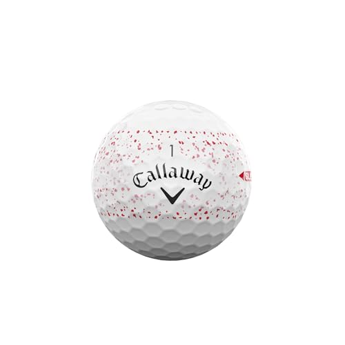 キャロウェイ(Callaway) ゴルフボール SUPERSFOT 25 RED SPLATTER 1ダース(12個入り) 2ピース構造 レッドスプラッター・ホワイト 最後 画像