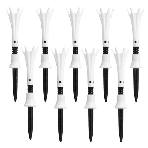 【Amazon.co.jp 限定】【星野陸也プロ使用ティー】ダイヤゴルフ(DAIYA GOLF) トマホークティーティー BW ロング 9本入 飛距離アップ 高耐久 折れにくい 見つけやすい ゴルフ規則適合 日本製 ティー全長42mm TE-6014 ブラック 1枚目 画像