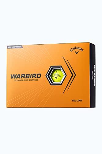 キャロウェイ(Callaway) ゴルフボール WARBIRD 23 YLW 1ダース(12個入り) 2ピース構造 イエロー 1枚目 画像