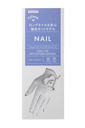 キャロウェイ(Callaway) グローブ NAIL DUAL WMS WHT L 25 (L: 20cm~21cm 両手用) ホワイト レディス 中間 画像