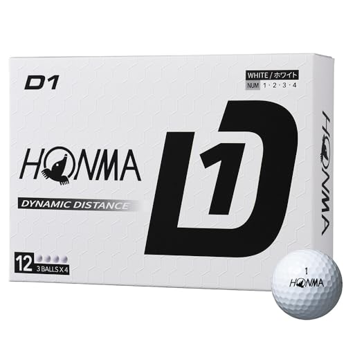 HONMA 2024 ホンマ D1 BT2401 ホワイト (1ダース12個入) 1枚目 画像