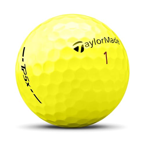 テーラーメイド(TAYLOR MADE) TMJ24 TP5x YLW JPN 12個入り ティーピーファイブ エックス イエロー ゴルフボール 2024年モデル イエロー 最後 画像