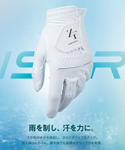 【ZEROFIT】インスパイラルグローブ ゴルフグローブ メンズ レディース ゴルフウェア グローブ 滑りにくい グリップ 両手用 中間 画像