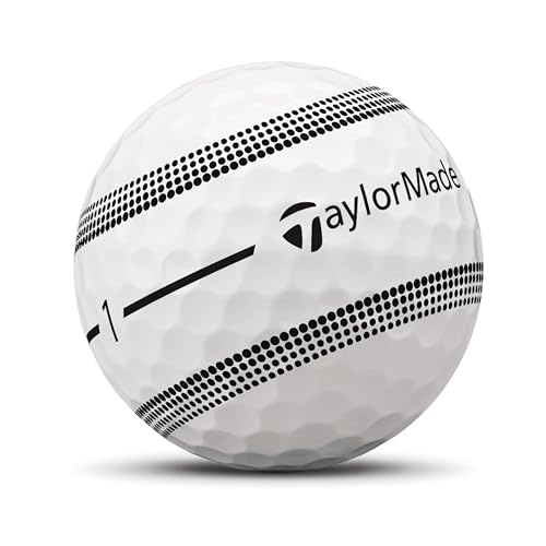 テーラーメイド(TAYLOR MADE) TMJ24 TP5x Stripe JPN dz ティーピーファイブ エックス ストライプ ゴルフボール ホワイト 中間 画像