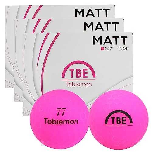 飛び衛門(飛び衛門) ゴルフボール マットカラー DISTANCE 3ダース(36個入り) 23T2BM MPK3DZ (ピンク/FF/Men's) 1枚目 画像