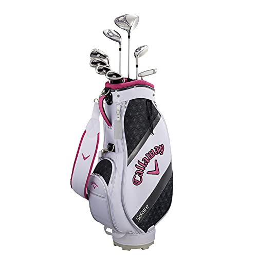キャロウェイ (Callaway) クラブセット レディース SOLAIRE CHRY BLSM (8本セット, キャディバック, ヘッドカバー 付き) カーボンシャフト ピンク 1枚目 画像