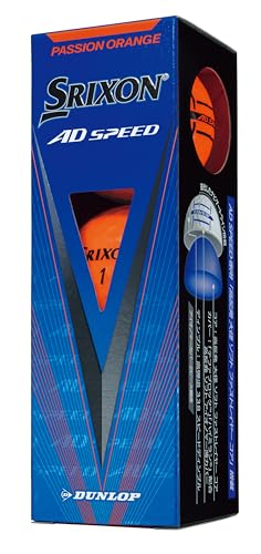 ダンロップゴルフボール SRIXON AD SPEED3 2024年モデル 1ダース(12個入り) パッションオレンジ 中間 画像