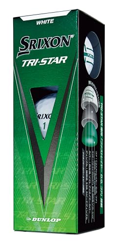 ダンロップゴルフボール SRIXON TRI-STAR4 2024年モデル 1ダース(12個入り) ホワイト 中間 画像