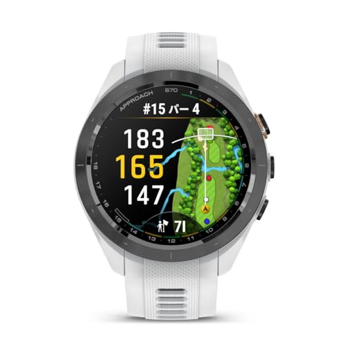 ガーミン(GARMIN) Approach S70 42mm White AMOLED(有機EL)ディスプレイ搭載 ゴルフウォッチ GPSマップ Suica対応 バーチャルキャディ 010-02746-20 【日本正規品】 中間 画像