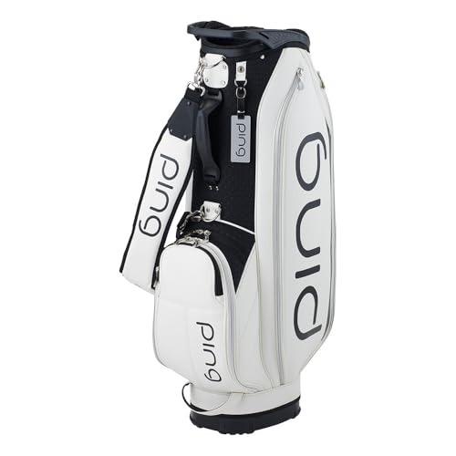 ピン(ping) COOL 38301 レディース クール シリーズ キャディバッグ CB-L2501 9型 口枠5分割 (WHITE 38301-01) 1枚目 画像