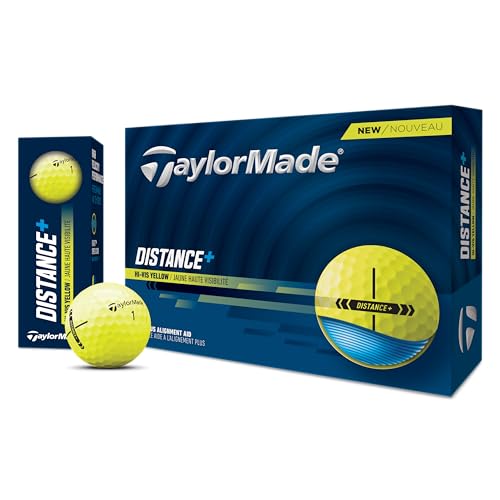テーラーメイド(TAYLOR MADE) TMJ25 Distance + YLW JPN dz ディスタンスプラス イエロー ゴルフボール 2025年モデル イエロー 最後 画像