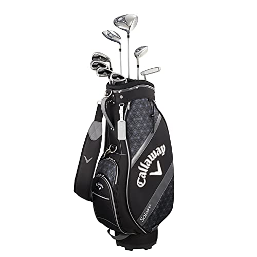 キャロウェイ (Callaway) クラブセット レディース SOLAIRE BLK (8本セット, キャディバック, ヘッドカバー 付き) カーボンシャフト ブラック 画像1