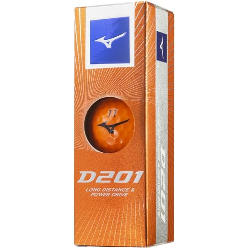 MIZUNO(ミズノ) ゴルフボール D201 オレンジ 1ダース 12個入り ディスタンスタイプ ヘッドスピード35m／s以上対応 ソフトなフィーリング 2ピース構造 5NJBD220 最後 画像