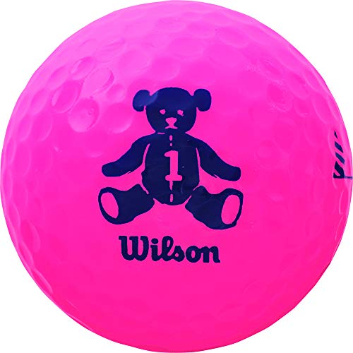 Wilson(ウイルソン) (ウィルソン)ゴルフボール BEAR4 ダース ピンク 中間 画像