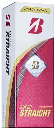 BRIDGESTONE(ブリヂストン)ゴルフボール SUPER STRAIGHT 2025年モデル 12球入 パールホワイト T5GX 最後 画像
