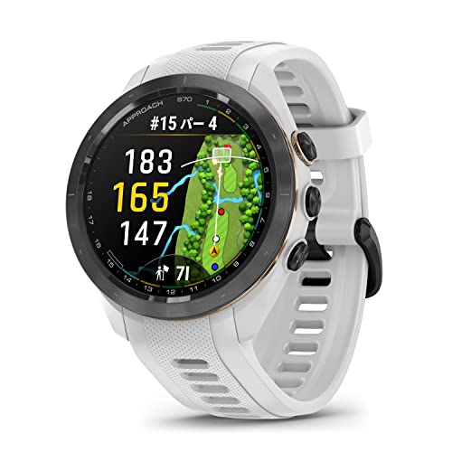 ガーミン(GARMIN) Approach S70 42mm White AMOLED(有機EL)ディスプレイ搭載 ゴルフウォッチ GPSマップ Suica対応 バーチャルキャディ 010-02746-20 【日本正規品】 1枚目 画像