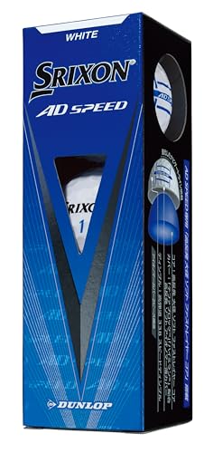 ダンロップゴルフボール SRIXON AD SPEED3 2024年モデル 1ダース(12個入り) ホワイト 中間 画像