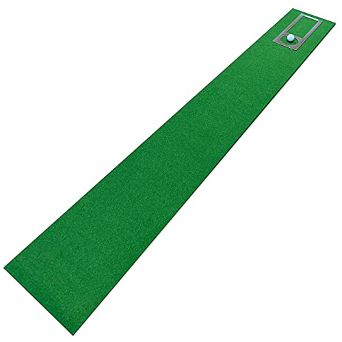 パターマット工房 スーパーベント 日本製 (30cm×3m) 距離感マスターカップ付き 室内 防音 ゴルフ練習マット SUPER-BENT 画像1