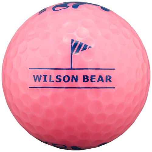 Wilson(ウイルソン) (ウィルソン)ゴルフボール BEAR4 ダース ピンク 中間 画像