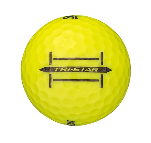 ダンロップゴルフボール SRIXON TRI-STAR4 2024年モデル 1ダース(12個入り) プレミアムパッションイエロー 中間 画像