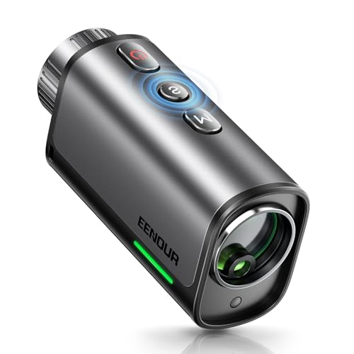 EENOUR ゴルフレーザー距離計 U1/U2 超小型 最速0.02s測定 3点間距離 7倍望遠 高透過レンズ ミニ 単眼 距離計測器 874yd対応 専用ケース付き (OLED赤緑表示 U2, ブラック) 1枚目 画像