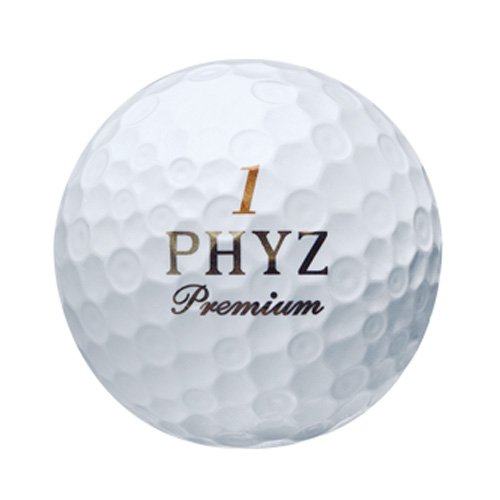 BRIDGESTONE(ブリヂストン) ゴルフボール PHYZ プレミアム 1ダース(12個入り) ゴールドパール PMGX 最後 画像