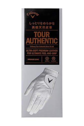 キャロウェイ(Callaway) グローブ TOUR AUTHENTIC MLH WHT 23 25 (23cm 左手着用【右利き用】) ホワイト メンズ 中間 画像