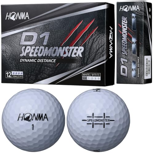 【3ダースセット】ホンマ ゴルフ ボール D1 SPEED MONSTER スピードモンスター 3ダース 36球入り BT2003 本間 HONMA/ホワイト/3ダースセット 画像1