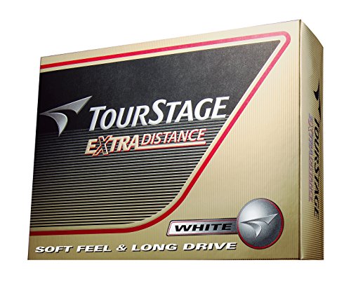BRIDGESTONE(ブリヂストン) ゴルフボール TOURSTAGE エクストラディスタンス 1ダース( 12個入り) ホワイト TEWX 最後 画像