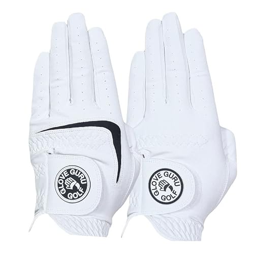GloveGuruGolf[グローブグルゴルフ] [2種2枚セット] ゴルフグローブ メンズ 左手用 全天候23cm(S-M) 画像1