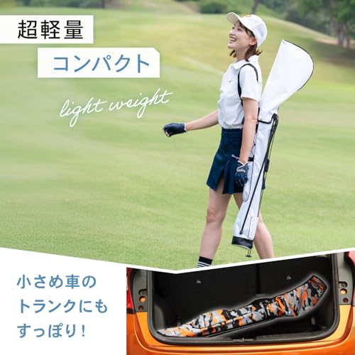 PYKES PEAK(パイクスピーク)ゴルフ スタンドバッグ【軽量 980g 全20色】セルフスタンド クラブケース ゴルフバッグ キャディバッグ サブバッグ フード付き 7本収納 メンズ レディース 中間 画像