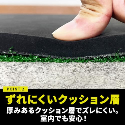 Gavit ゴルフ練習マット 3WAY アプローチ練習器具 ゴルフネット 室内 トレーニング EVAボール 20個 収納袋付き 中間 画像