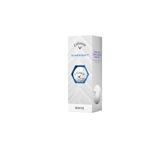 キャロウェイ(Callaway) ゴルフボール SUPERSOFT 25 1ダース(12個入り) 2ピース構造 ホワイト 中間 画像