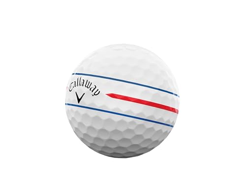 キャロウェイ(Callaway) ゴルフボール CHROME SOFT 24 360 TRIPLE TRACK 3ピース構造 トリプル・トラック ホワイト 中間 画像