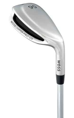 WOSS(ウォズ) GOLF PRO-05 ウェッジチッパー 超ワイドソール チッパー スチールシャフト アプローチ バンカー グリーン周り ウォズ (56, 度) 1枚目 画像