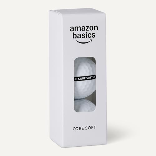 Amazonベーシック ゴルフボール Core Soft 1ダース（12個入） 中間 画像