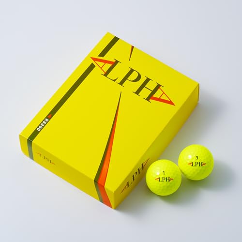 ALPHA(アルファ) ゴルフボール 1ダース (12個入) =RS300= 正規品 (ソーラーイエロー) 1枚目 画像