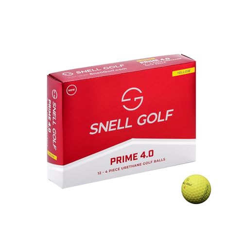 Snell Golf PRIME 4.0 1ダース 日本正規品 ■ USGA/R&A公認球 ■ 2024年新モデル ■ オンライン限定商品 (イエロー) 1枚目 画像