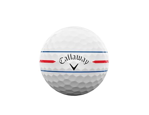 キャロウェイ(Callaway) ゴルフボール CHROME TOUR 24 360 TRIPLE TRACK 4ピース構造 トリプル・トラック ホワイト 中間 画像