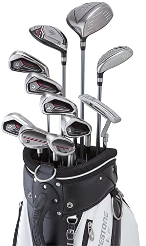 BRIDGESTONE(ブリヂストン) ゴルフクラブセット BRIDGESTONE GOLF BG-100 キャディバッグ付きクラブ11本セット メンズ アイアン スチールSシャフト 最後 画像