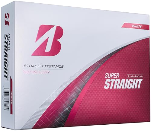 BRIDGESTONE(ブリヂストン)ゴルフボール SUPER STRAIGHT 2025年モデル 12球入 ホワイト T5WX 1枚目 画像