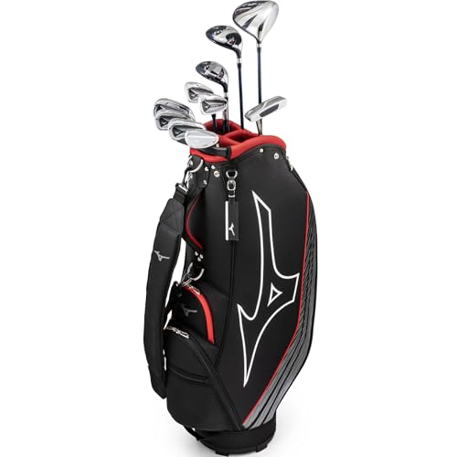 MIZUNO(ミズノ) ゴルフクラブ RV-9 10本セット/キャディバッグ付 メンズ 右利き用 【カタログ純正シャフト装着モデル】 オリジナルカーボンシャフト(パター/スチールシャフト) 硬さ/R 5KJBZ105 1枚目 画像